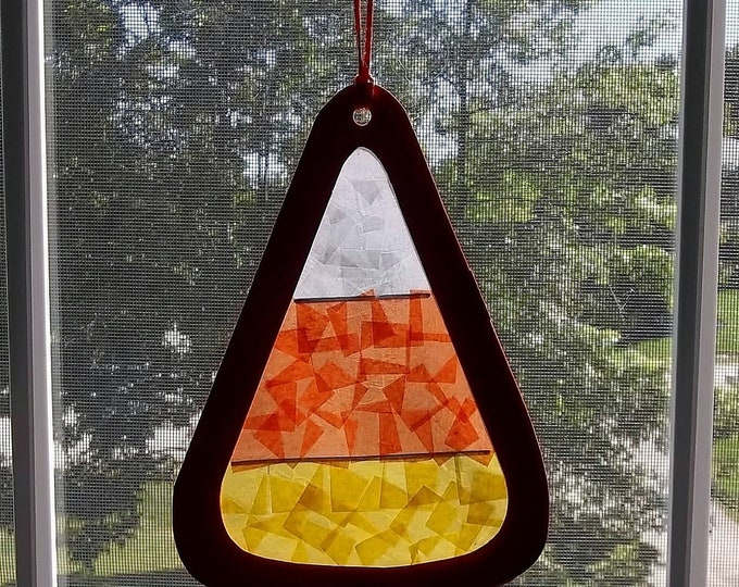 CANDY CORN suncatcher 2 Craft Kit Etsy