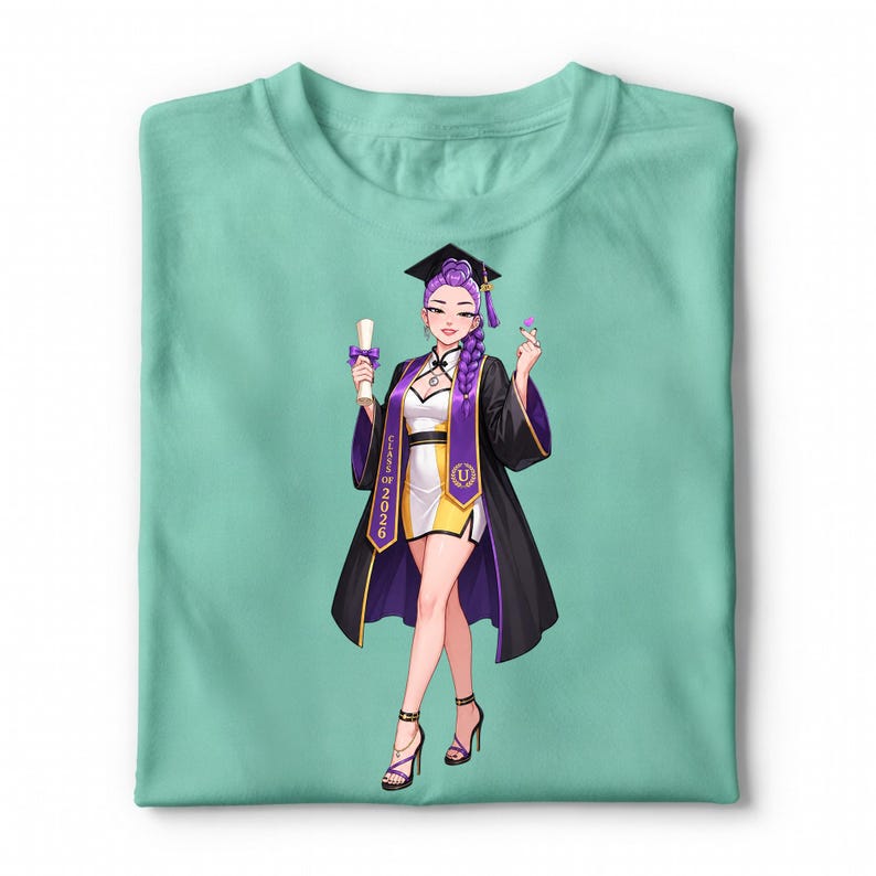Huntrix Graduation Cap Kpop Demon Hunters Graduation PNG Bundle, Class of 2026 Senior Clipart ...