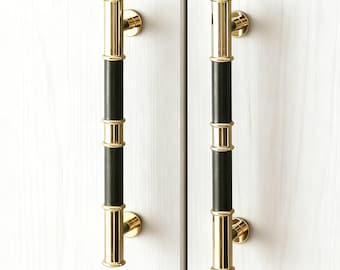 Tiradores para tocador de baño, tiradores de cuero para cocina, tiradores para puertas de gabinetes, tiradores de pomo de latón