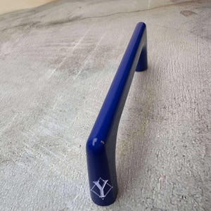 Tirador de armario moderno y brillante: Tirador de cajón azul