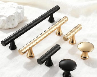 Tirador de latón para armario: Tiradores para armarios de cocina, pomos para cajones