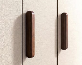 Manijas de madera para armarios, perillas para mejorar muebles