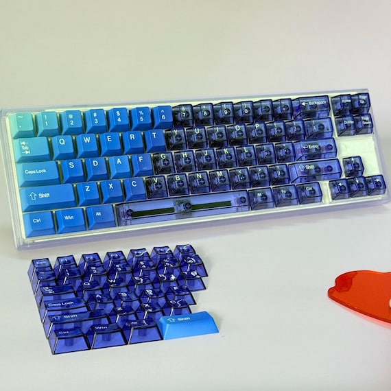 Blue Keyboard Caps