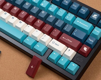 131 Key Cute Anime Benxi Lake Keycap Set | Cherry Profile Mechanical Keyboard Set | PBT RGB Custom Keycap | 64/84/98/108 Keyboard Compatible