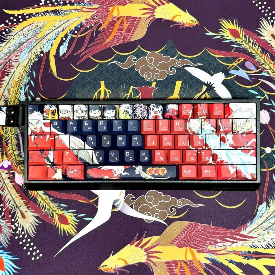 130 Keys Anime Inuyasha Keyboard Keycaps | PBT Dye-sub Mechanical ...