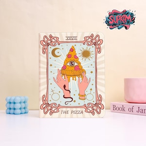 Custom Pink Frame Delicious Pizza Pattern Protective Cover for iPad- Handmade