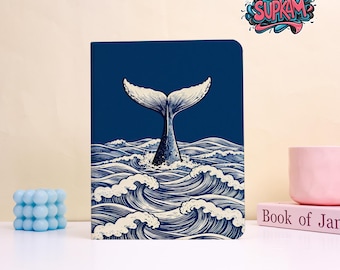 Custom Whale Tail Pattern Protective Cover for iPad- Handmade