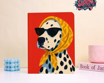 Custom Cool Headscarf Dalmatian Pattern Protective Cover for iPad- Handmade