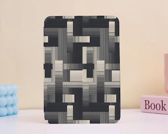 Creative Black-Grey Sketch Design Kindle Paperwhite Case-Handmade