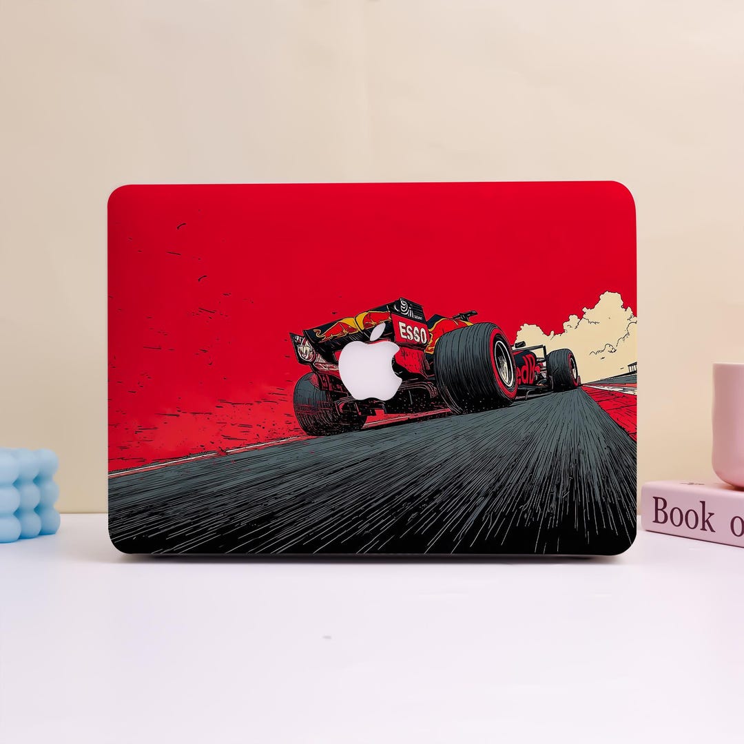 Creative Red Style Racing Car Design MacBook Protective Case, Custom ...