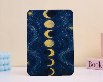 Van Gogh Moons Kindle Case – Cozy Bookstore Autumn Blossom Art Cover