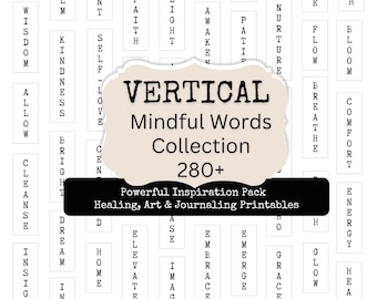 Daily Inspiration Words | 280+ One-Word Healing & Creative Boosts | Scrapbooking, Junk Journaling, Card Making