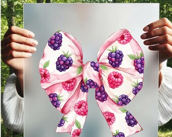 Coquette Fruit Bow DTF Transfer, Strawberry Lemon Iron On Decal, DIY Apparel Pack