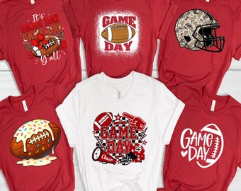 Game Day DTF Transfer, Coquette Bow Football Decal, Leopard Print Iron On, Ready to Press Sports Shirt, Football Mom Heat Transfer