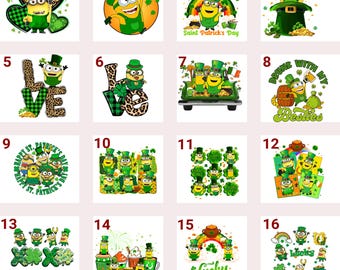 St. Patrick's Day Minion DTF Transfer, Ready to Press Shirt Decal (DTF)