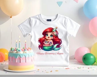 Personalized Birthday Girl DTF Transfer, Princess DIY Heat Transfer