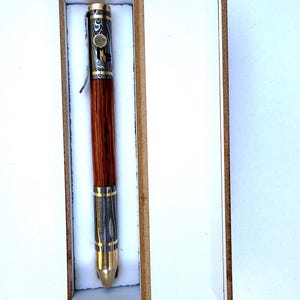 Luxury Damascus Steel Ballpoint Pen – Handmade Personalized Executive Pen Gift