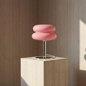 Mushroom Table Lamp Retro Style | Mid Century Modern Lamp | Designer Bedside Light | Aesthetic Home Decor