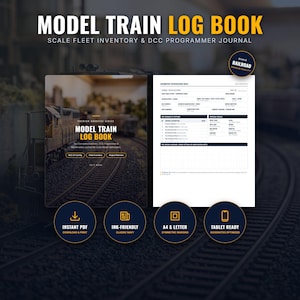 Model Train Log Book: Scale Railroad Fleet Inventory & DCC Planner PDF