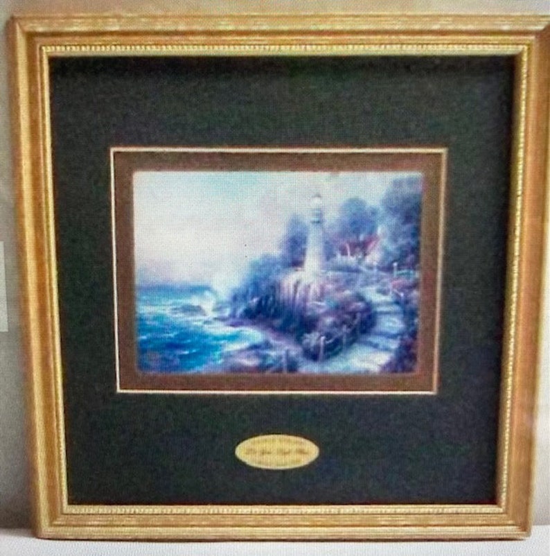 1998 Thomas Kinkade Let Your Light Shine Lighthouse - Etsy