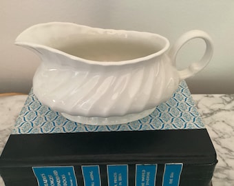 Vintage ironstone gravy boat