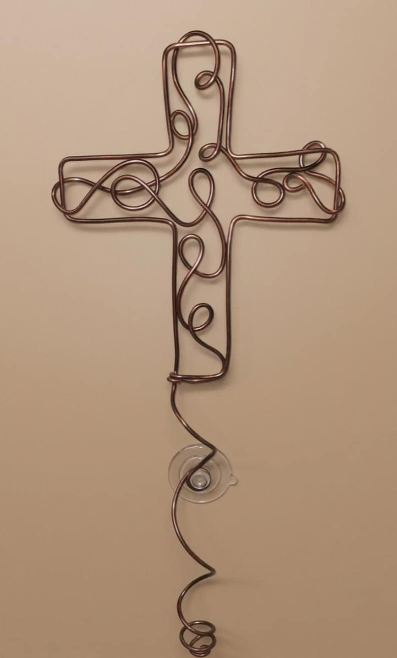 Looping Wire Cross Amazing Grace-the Cross- Plant Propagation Station: Wire Wrapped ...