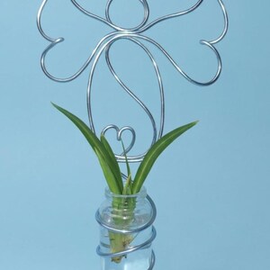 The Angel Collection- Angel-Plant Propagation Station: Wire Wrapped Handmade Decor-Trellising Propagation Stations
