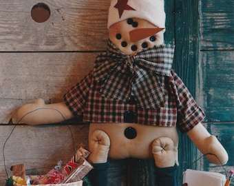 Schneemann Puppe Muster, Primitive Schneemann Puppe Muster, Schneemann Türkranz, Schneemann Muster, Türkranz, digitaler Download, Schneemann Greeter