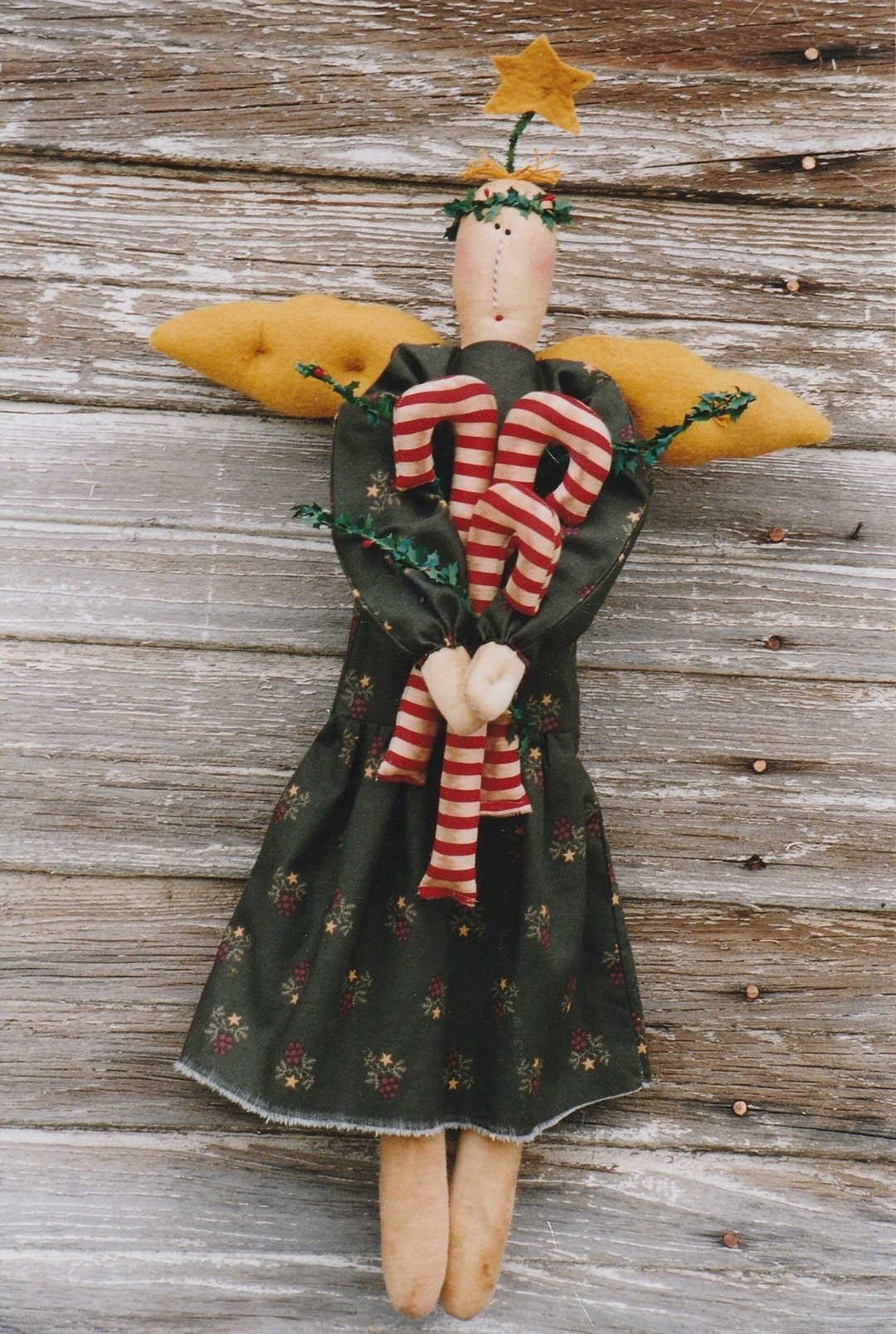 Candy Cane Pattern, Angel Doll Pattern, Primitive Angel Pattern ...