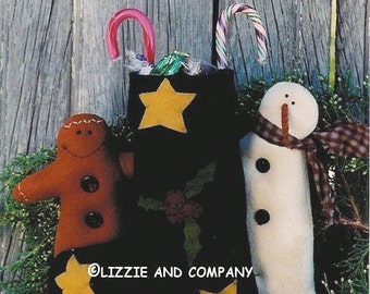 Weihnachten Filzstrumpf Muster, Schneemann Leckerli Tasche Muster, Lebkuchen Leckerli Tasche Muster, Weihnachtsstrumpf, digitaler PDF Download