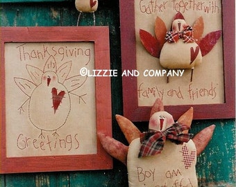 Truthahn-Muster, primitives Truthahn-Muster, Thanksgiving-Stickerei, Truthahn-Stickerei-Muster, Thanksgiving-Muster, digitaler Download