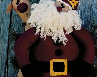 Weihnachtsmann Puppe Muster, Primitive Weihnachtsmann Puppe Muster, Rentier Regal Sitter, Rentier Muster, Weihnachtsmann Regal Sitter Muster, digitaler PDF Download