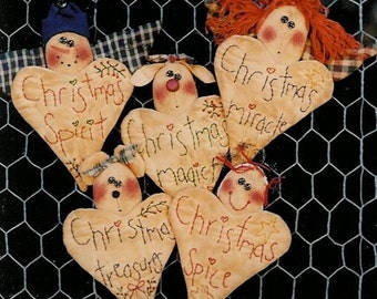 Weihnachten Stitchery Pins Muster, Stitchery Christmas Pattern, Heart Stitchery Pattern, PDF digitaler Download, Holiday Christmas Pins