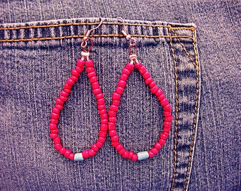 Luv Beads Drop Hippie Boho Earrings ET-HPE-LBR-E1