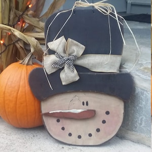 Wood Snowman Door Display/Hanging snowman/ Made per order not ready to ship