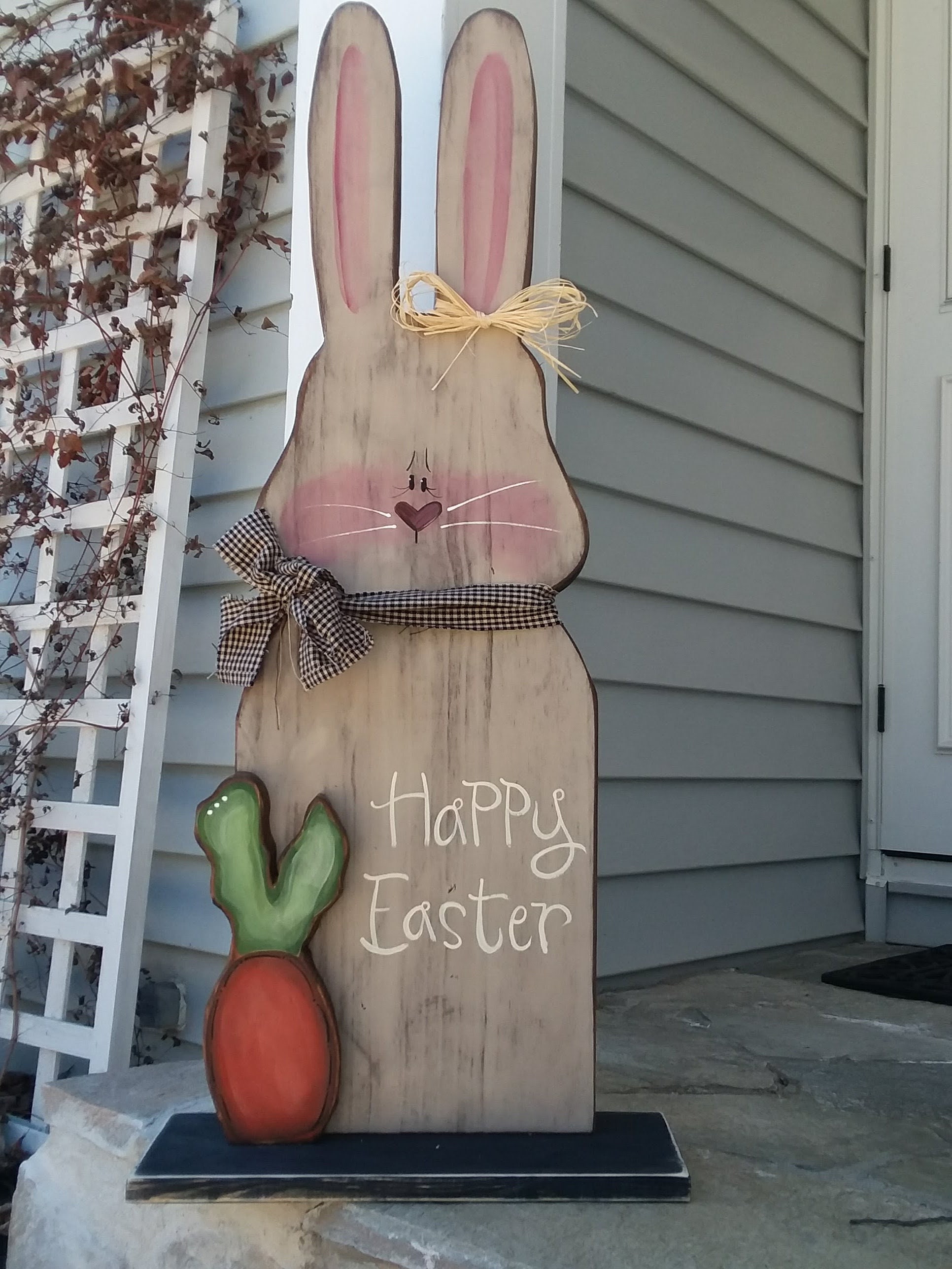 Art & Collectibles Sewing Primitive Standing Spring /Easter Bunny ...