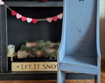 Primitive Decorative Pouting Chair/Made per Order/NOT ready to ship