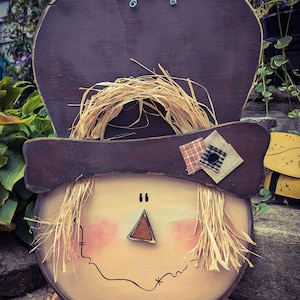 Wood Scarecrow Door Display/Hanging Scarecrow/ Made per order not ready to ship