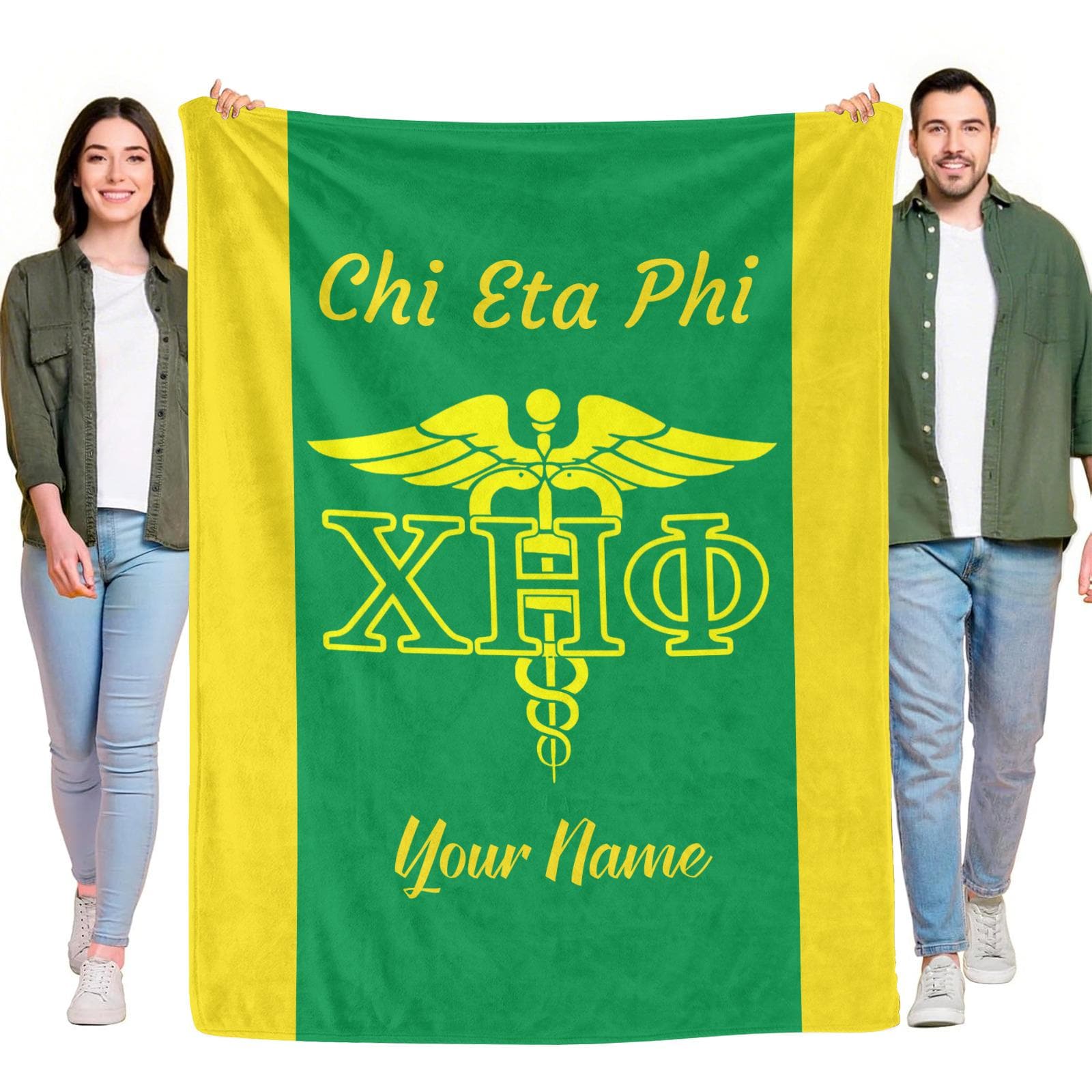 Discover Personalized Chi Eta Phi Blanket | Custom Name Soft |  Sorority Gifts