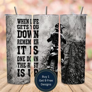 Aangepaste naam motorcross beker wrap PNG crossmotor rijder offerte ontwerp sublimatie 20oz skinny wrap