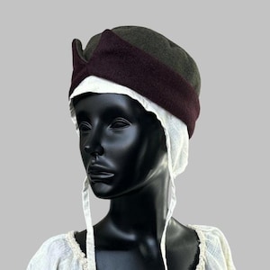 Berretto di lana medievale: cappello contadino rinascimentale LARP/Historica/rievocazione storica / copricapo vichingo / copricapo in costume medievale