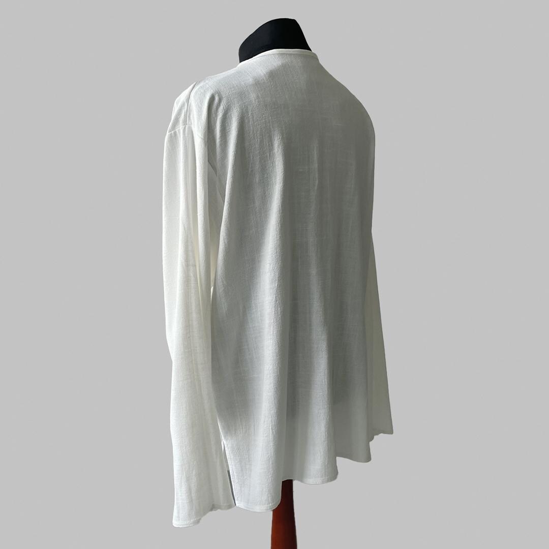 Medieval Linen Shirt – Renaissance/viking Tunic With Lace-up Neck, LARP ...