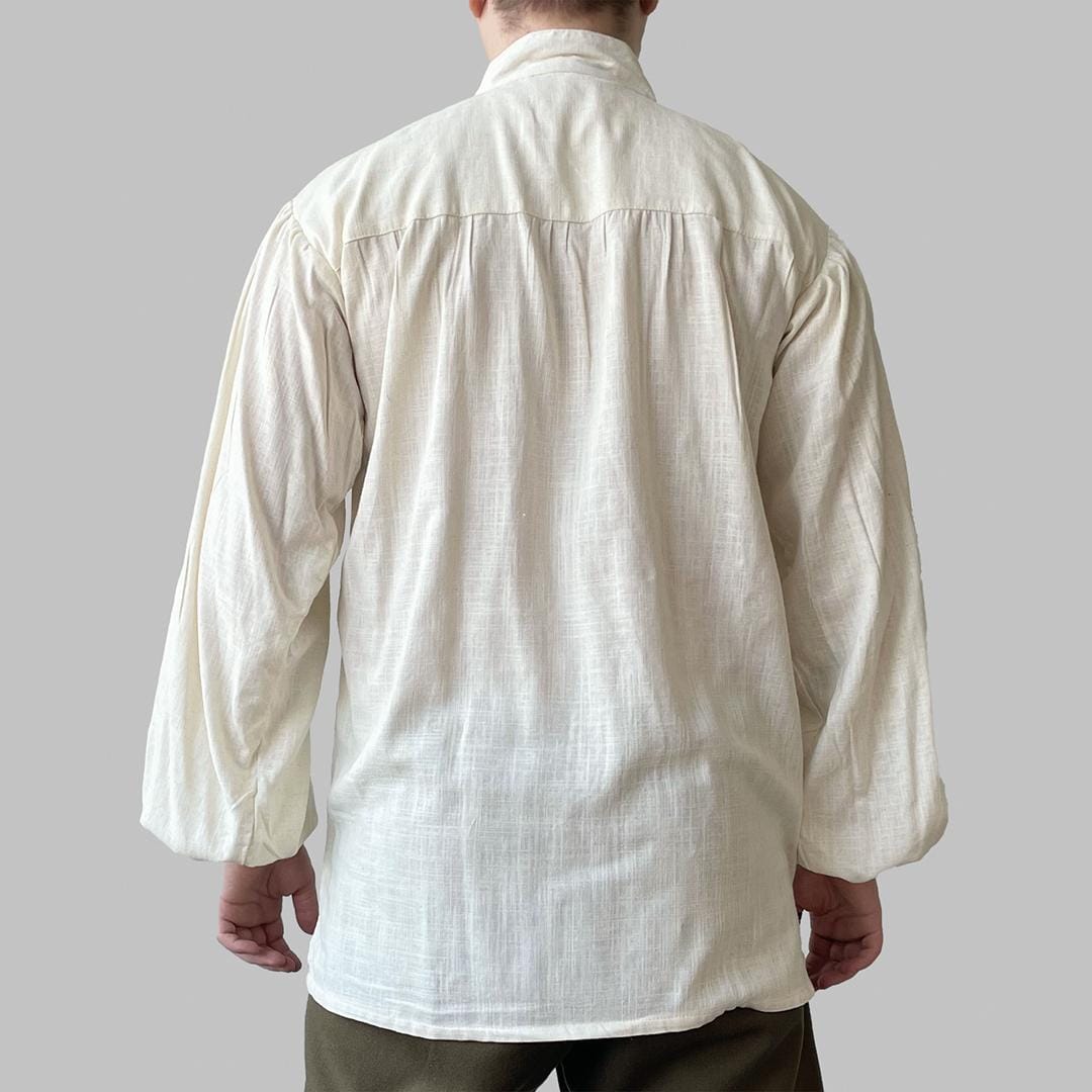 Medieval Linen Shirt – Renaissance/viking Peasant Tunic With Lace-up ...