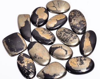 Natural Apache Gold Cabochon Gemstone Lot Mix Shape and Size (20-40 mm) For Jewelry Making