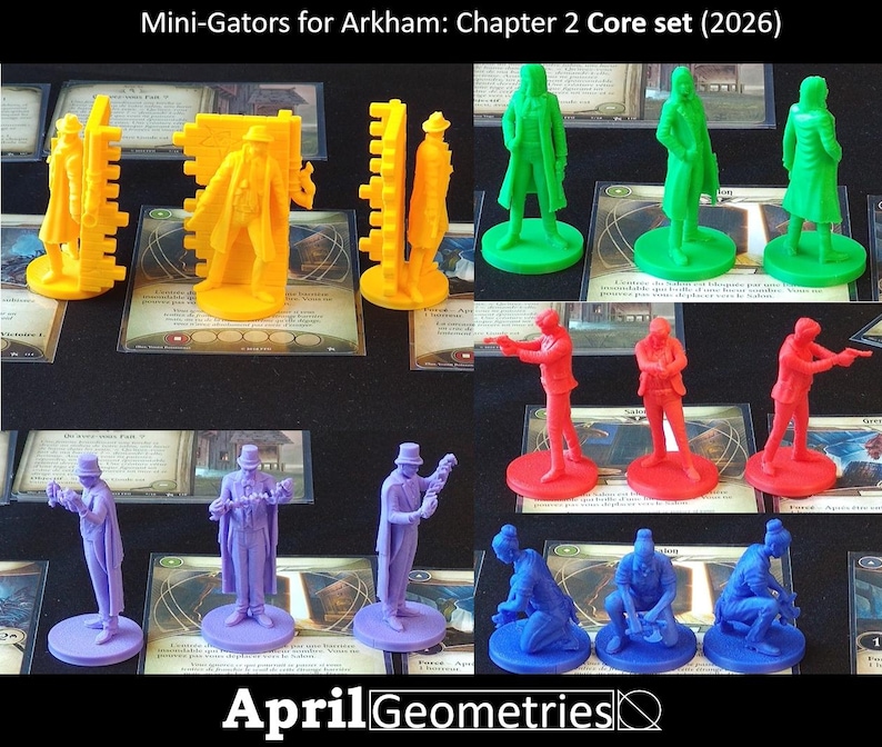 Arkham Mini-gators for Chapter 2 Arkham Horror the Card Game - Etsy