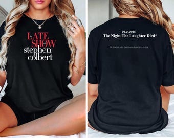 The Last Show with Stephen Colbert Shirt, Late Night Comedy Fan Tee, Funny Talk Show Graphic T-Shirt, 2026 TV Show Gift