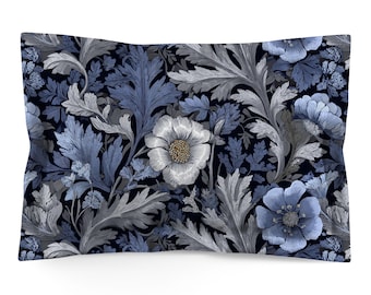 Pillow Sham with Retro Victorian Style Art: Standard or King, Cotton or Microfiber Bedding - 112