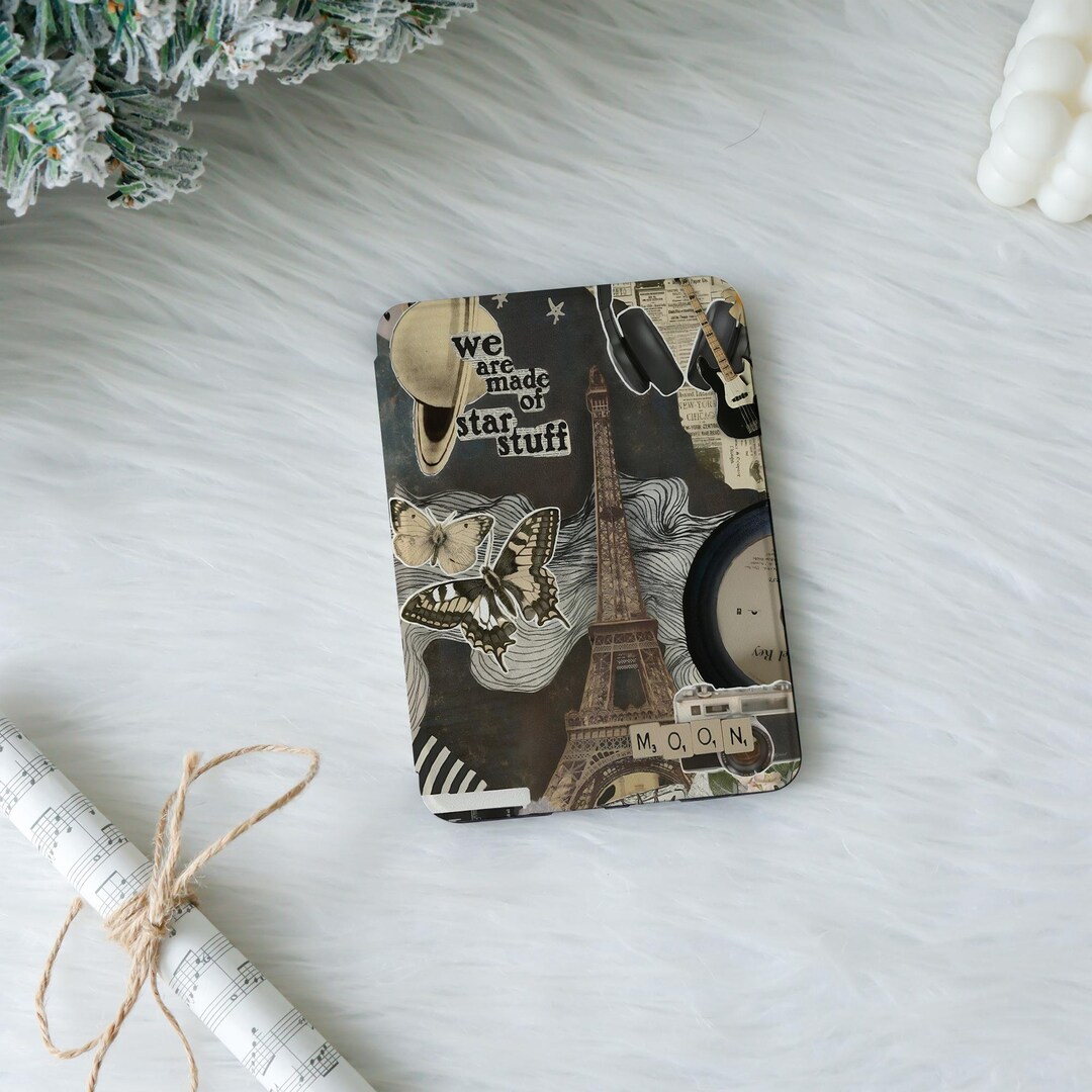 Retro Artistic Collage Customized Kindle Case for Kindle Paperwhite 12 ...