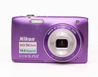 Nikon Coolpix S2600 14.0MP Compact Digital Camera Black SD 16 GB