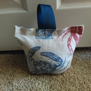Unfilled Fabric Door Stopper Crab Lobster Fish Sea Shells Beach Sand Door Stopper Decorative Door Stop Door Holder